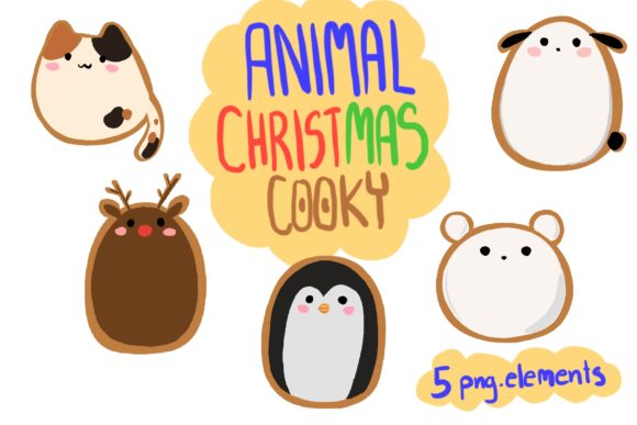 Animal Christmas Cookies