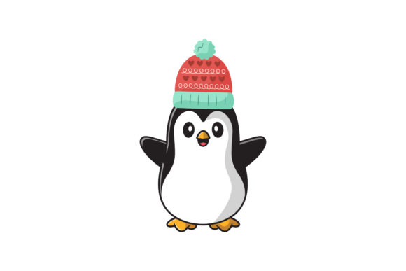 Christmas Character Penguin Vector Illustration for Local Branding