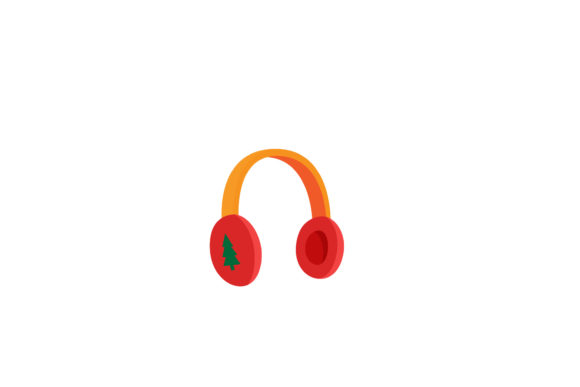 Christmas Headphone Vector Assets