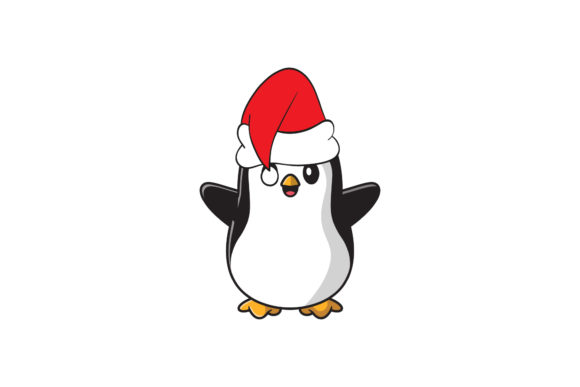 Christmas Penguin Vector Illustration for Branding and Marketing