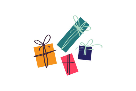 Christmas Presents Illustration Asset