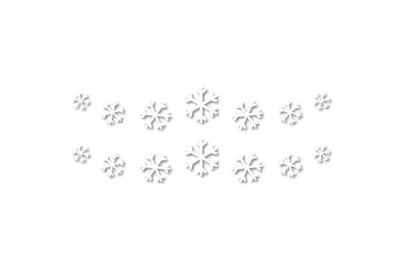 Christmas Snowflakes Asset Vector for Editorial and Web Design