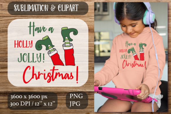 Elf Sublimation Christmas Illustrations