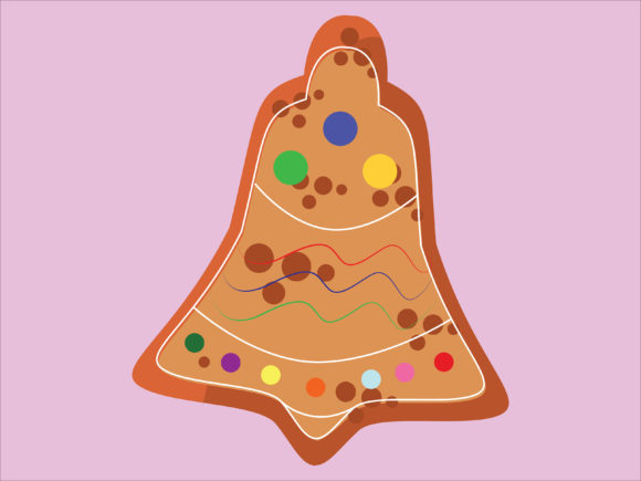 Illustration Christmas Cookies Bell Design