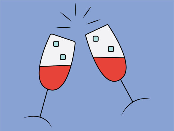 Illustration Christmas Drink for Branding and Marketing