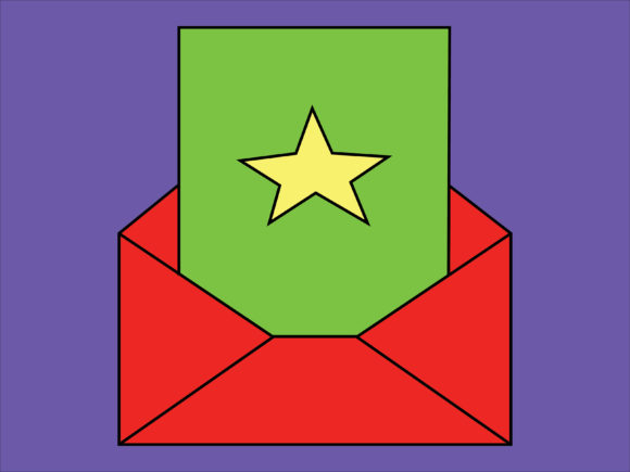 Illustration Christmas Greeting Card for Website and Editorial Use
