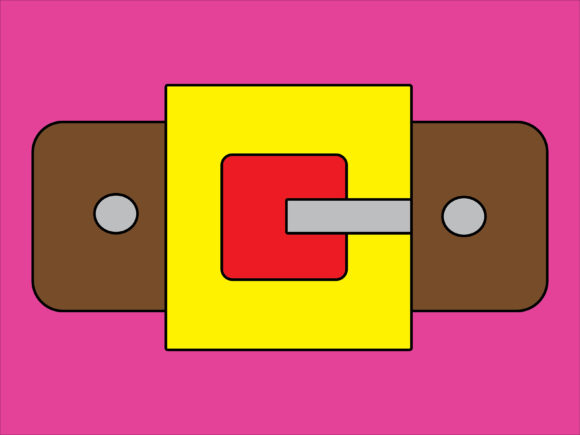 Illustration Christmas Santa Belt for Blog and Website Design