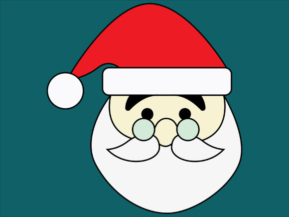 Illustration Christmas Santa Claus Embroidery