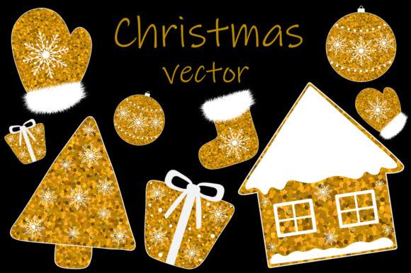 New Year Golden Vector for Blog and Web Design