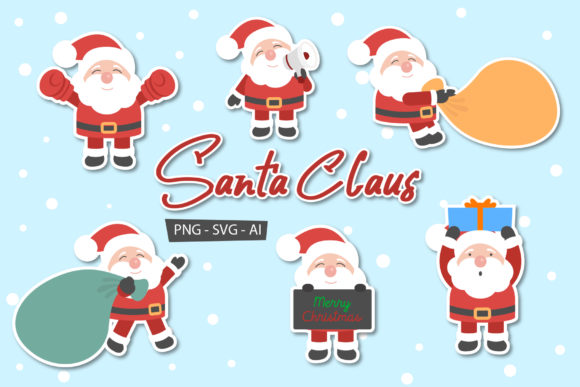 Santa Claus Clipart for Christmas Theme